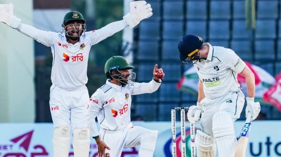 মুরাদ-তাইজুলের ঘূর্ণিতে ইনিংস ব্যবধানে জিতলো বাংলাদেশ