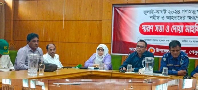 পেকুয়ায় গণ অভ্যুত্থানে শহীদ ও আহতদের স্বরণে সভা ও দোয়া মাহফিল